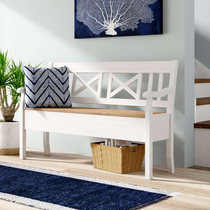 Sommerallee Garderobenbank mit Stauraum aus Holz & Bewertungen Wayfair.de